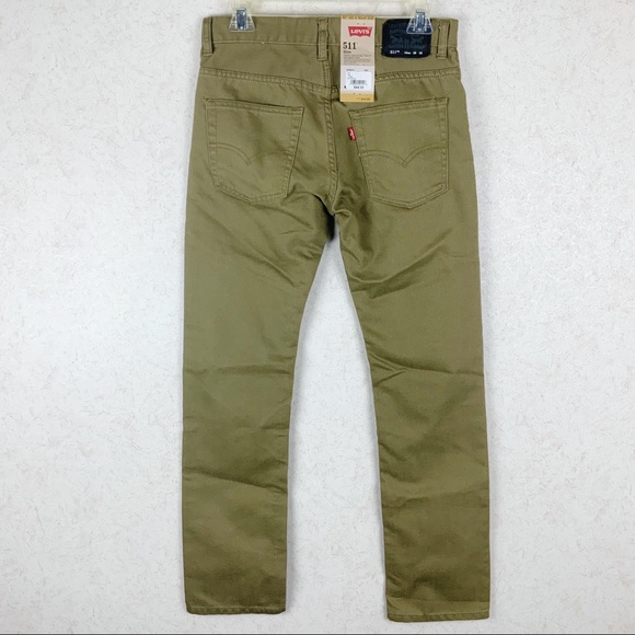Levi’s boys olive green slim fit jeans fall - Picture 5 of 8